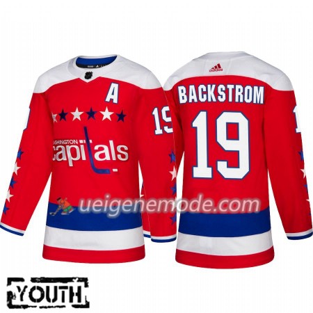 Kinder Eishockey Washington Capitals Trikot Nicklas Backstrom 19 Adidas Alternate 2018-19 Authentic